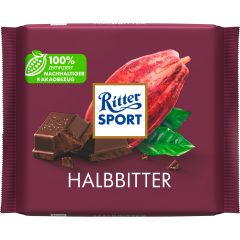 Ritter SPORT Halbbitter Tafel 100 g 