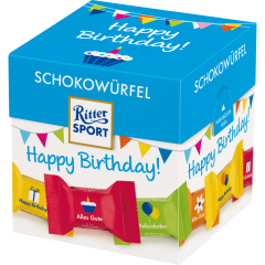 Ritter SPORT Schokowürfel Happy Birthday 176 g 