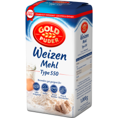 Goldpuder Weizen Mehl Type 550 1 kg 