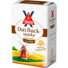 Gloria Das Backstarke Weizenmehl Type 550 1 kg 