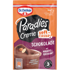 Dr.Oetker Paradies Creme soft'n Crisp Schoko-Pudding mit Mandelkrokant 81 g 