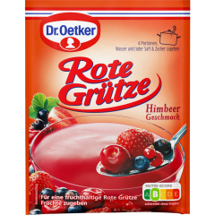 Dr.Oetker Rote Grütze Himbeer-Geschmack für 3 x 500 ml 