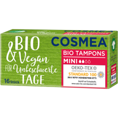 Cosmea Bio-Tampons Mini 16 Stück 