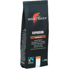 Mount Hagen Bio Espresso entkoffeniert gemahlen 250 g 