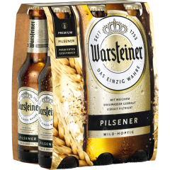 Warsteiner Premium Pilsener 0,33 l - Kiste 24 x          0.330L - Doppel- / Sammelpackung 6 x          0.330L 