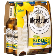 Warsteiner Radler Alkoholfrei 0,33 l - Doppel- / Sammelpackung 6 x          0.330L 
