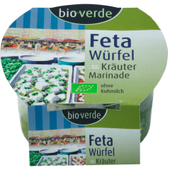 bio-verde Bio Feta-Würfel in Kräutermarinade 125 g 