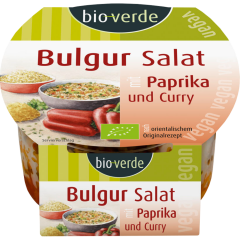 bio-verde Bio Bulgur-Salat mit Paprika & Curry 125 g 
