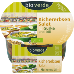 bio-verde Bio Kichererbsensalat mit Gurke und Dill 150 g 