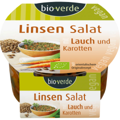bio-verde Bio Linsen-Salat mit Lauch & Karotte 125 g 