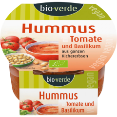 bio-verde Bio Humus mit Tomate und Basilikum 150 g 