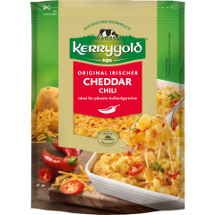 Kerrygold Original Irischer Cheddar mit feinen Chili-Stückchen in Scheiben 50 % Fett i. Tr. 125 g 