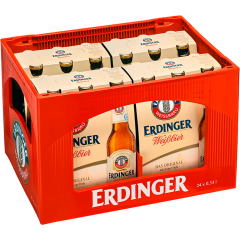 ERDINGER WEISSBRÄU Weissbier - 6-Pack 6 x 0,33 l - Kiste 4 x          1.980L 