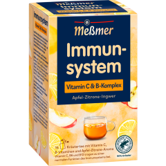 Meßmer Immunsystem Vitamin C und B-Komplex Apfel-Zitrone-Ingwer 16 Teebeutel 