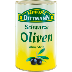 FEINKOST DITTMANN Schwarze Oliven ohne Stein 4 kg 
