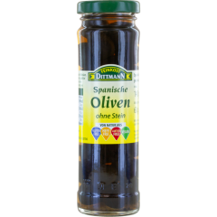 FEINKOST DITTMANN Spanische Oliven ohne Stein 140 g 