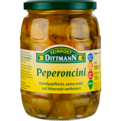 FEINKOST DITTMANN Peperoncini extra mild 590 g 