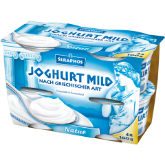Bauer Seraphos Joghurt mild nach griechischer Art Natur 5 % Fett 4 x 100 g 