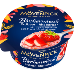 MÖVENPICK Birchermüsli Erdbeer-Rhabarber 5 % Fett 150 g 
