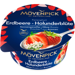 MÖVENPICK Feinjoghurt Erdbeere-Holunderblüte 14 % Fett 150 g 
