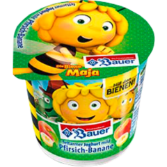 Bauer Kinder-Joghurt fettarm mild Pfirsich-Banane 1,8 % Fett 125 g 