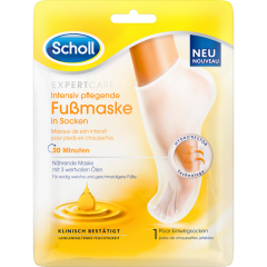 Scholl ExpertCare Intensiv pflegende Fußmaske in Socken mit 3 wertvollen Ölen 2 Stück 