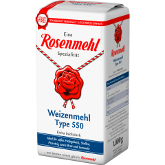 Rosenmehl Weizenmehl Type 550 1 kg 