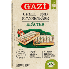 GAZi Bio Grill- und Pfannenkäse Kräuter 43 % Fett i. Tr. 2 x 80g 