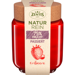 Zentis Naturrein 75 % Fruchtaufstrich Erdbeere passiert 200 g 
