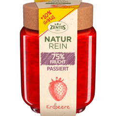 Zentis Naturein 75 % Frucht Fruchtaufstrich Erdbeere passiert 220 g 