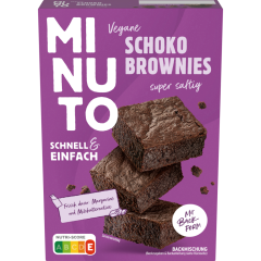MINUTO Vegane Schoko Brownies Backmischung 314 g 