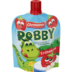 Ehrmann Robby Monster Backe Früchte-Quark Erdbeere 90 g 