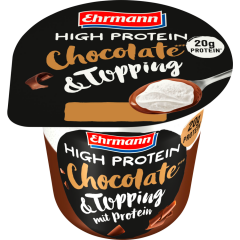 Ehrmann High Protein Pudding Schokolade mit Topping 200 g 
