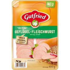 Gutfried Geflügel Geflügel Fleischwurst "Die Feine" 100 g 