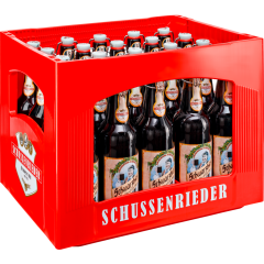 Schussenrieder Schwarzbier - Kiste 20 x 0,5 l 
