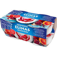 Elinas Joghurt nach Griechischer Art Blutorange-Granatapfel 9,4 % Fett 4 x 150 g 