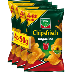 funny-frisch Chipsfrisch ungarisch - 4er Pack 4 x 50 g 