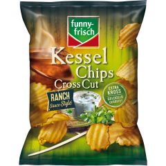 funny-frisch Kessel Chips Cross Cut Ranch Sauce Style 120 g 