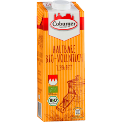 Coburger Bio haltbare Vollmilch 3,5 % Fett 1 l 