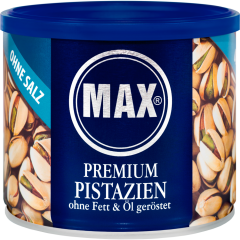 MAX Premium Pistazien geröstet & ungesalzen 225 g 