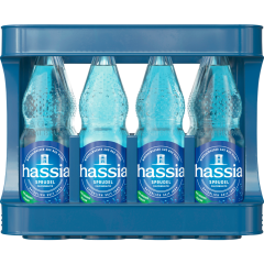 Hassia Mineralwasser Sprudel - Kiste 12 x 1 l 