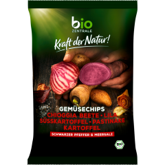 Bio Zentrale Bio Gemüsechips schwarzer Pfeffer & Meersalz 80 g 