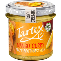 Tartex Bio Soo Cremig Brotaufstrich Mango Curry 140 g 
