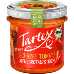 Tartex Bio Markt-Gemüse Brotaufstrich Scharfe Tomate 135 g 