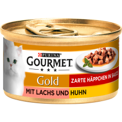 Purina Gourmet Zarte Häppchen in Sauce Lachs & Huhn 85 g 