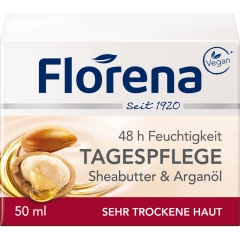 Florena 48 h Feuchtigkeit Tagespflege Sheabutter & Arganöl 50 ml 