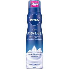 NIVEA Body Mousse Tiefenpflege Serum und Mandelöl 200 ml 