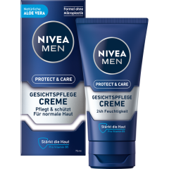 NIVEA MEN Gesichtspflegecreme Protect & Care mit Aloe Vera und Pathnenol 75 ml 