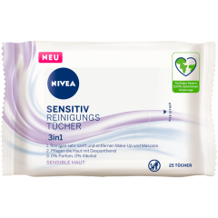 NIVEA Sensitiv Reinigungstücher 3 in 1 25 Stück 