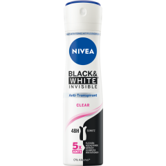 NIVEA Deospray Invisible Black&White Clear Antitranspirant 150 ml 